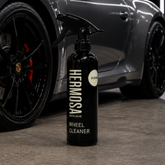 Bottle of Hermosha wheel cleaner 